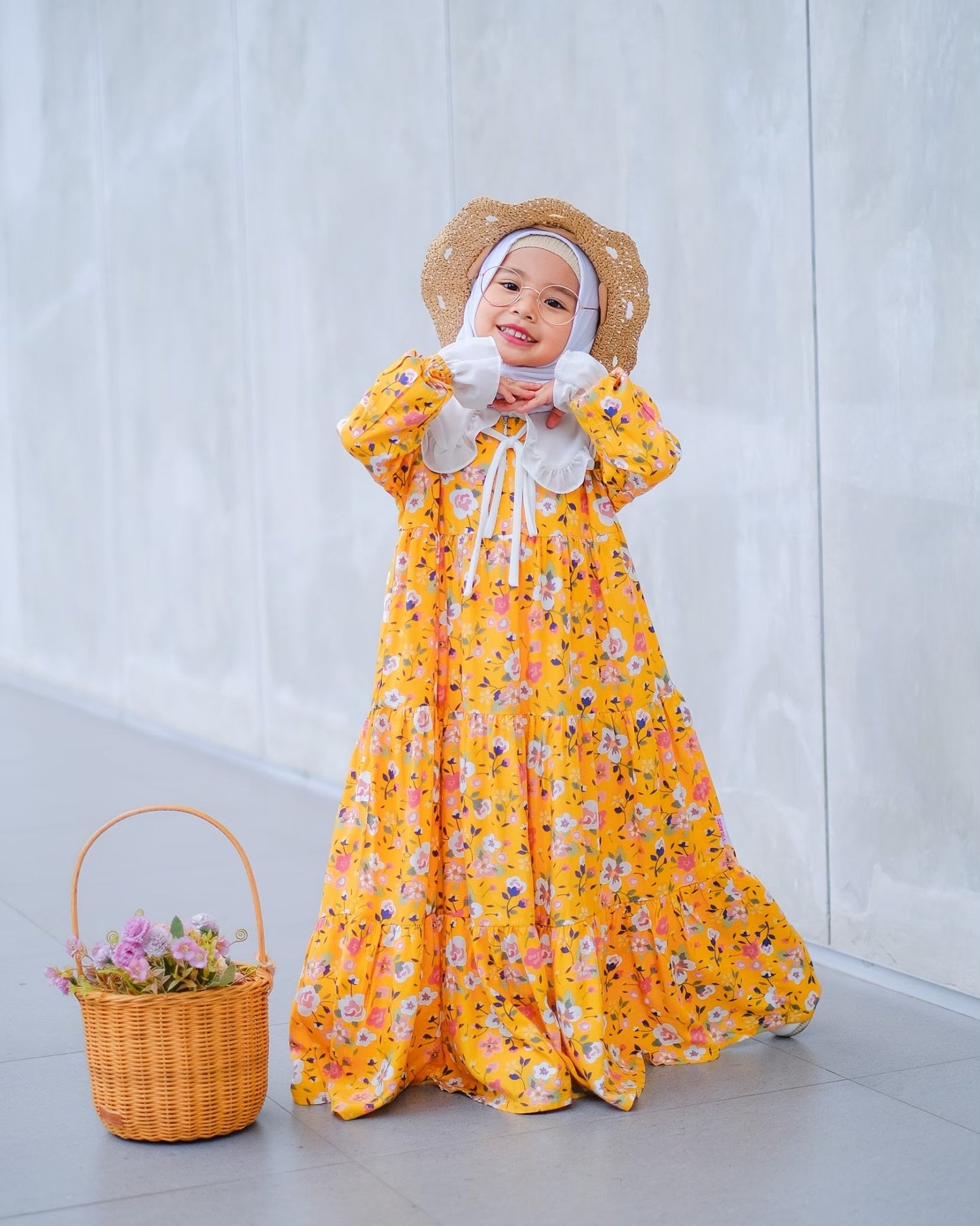 Yuka dress set (with shawl)